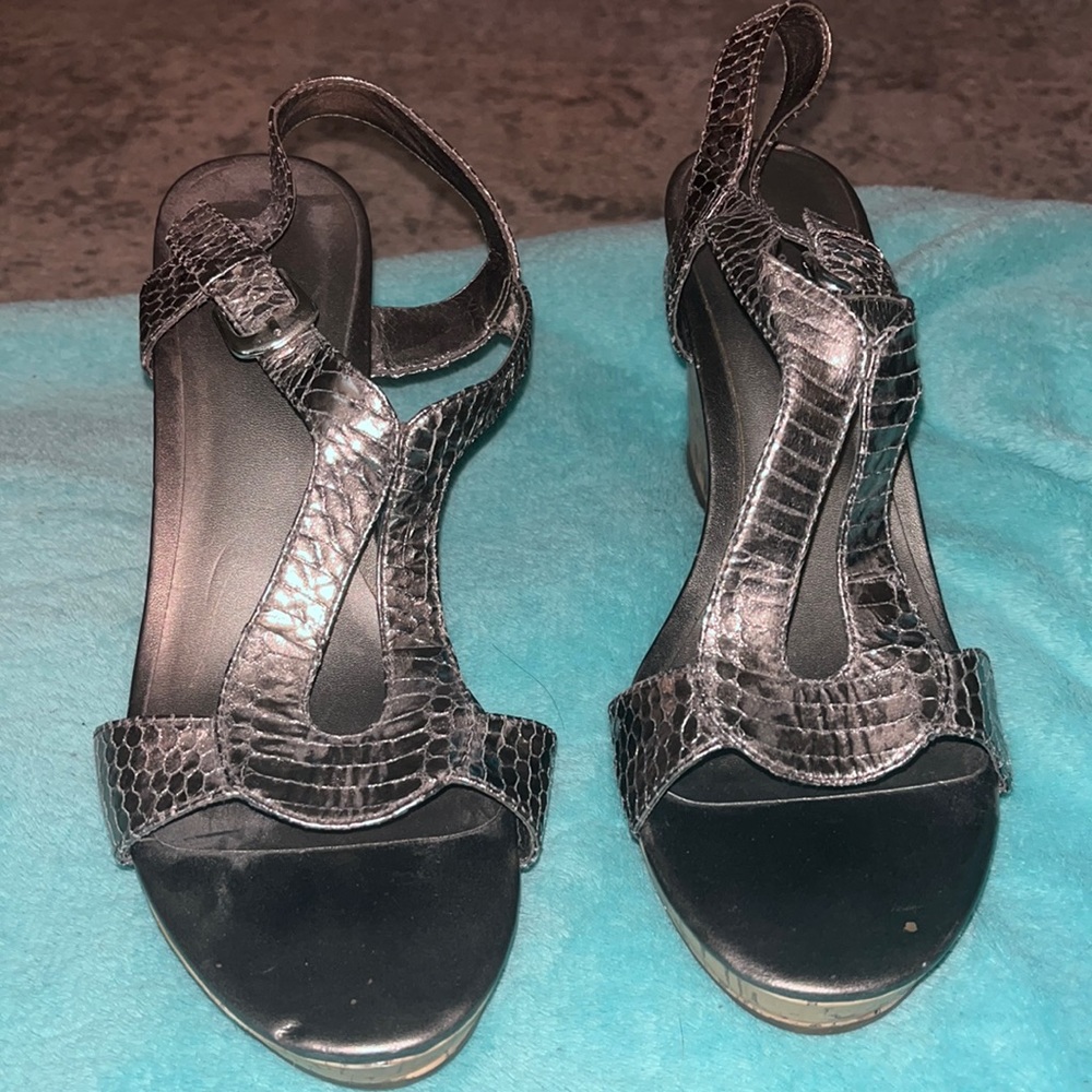 Silver Wedges with Cork